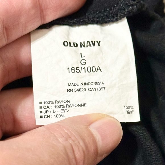 Old Navy Women’s S/S Black Bohemian Blouson Style Top - Large - Picture 15 of 16